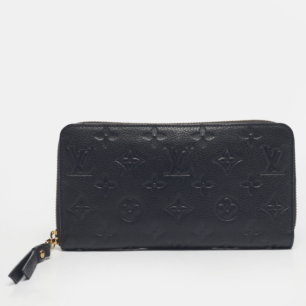 Louis Vuitton Blue Infini Monogram Empreinte Leather Zippy Wallet Louis Vuitton Blue Infini Monogram Empreinte Leather Zippy Wallet