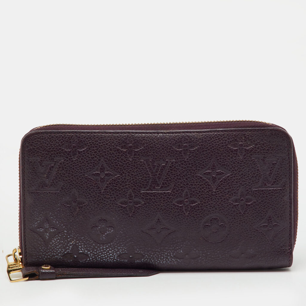 luxury-women-louis-vuitton-used-handbags-p1216778-002-1.jpg Louis Vuitton Aube Monogram Empreinte Leather Zippy Wallet