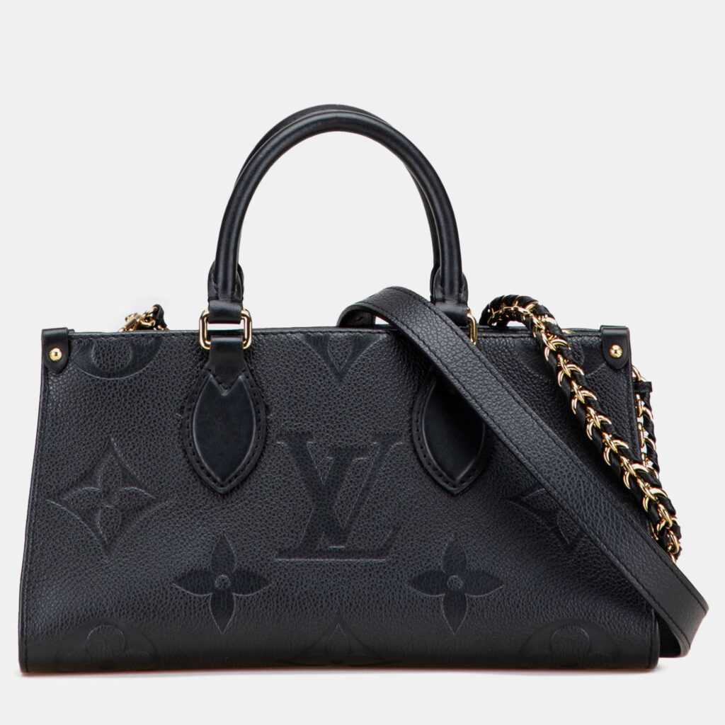 luxury-women-louis-vuitton-used-handbags-p1216822-010.jpg Louis Vuitton Black Monogram Giant Empreinte OnTheGo East West
