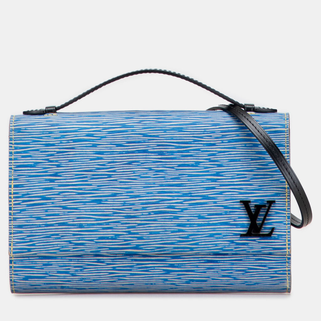 Louis Vuitton Blue Epi Denim Clery Louis Vuitton Blue Epi Denim Clery