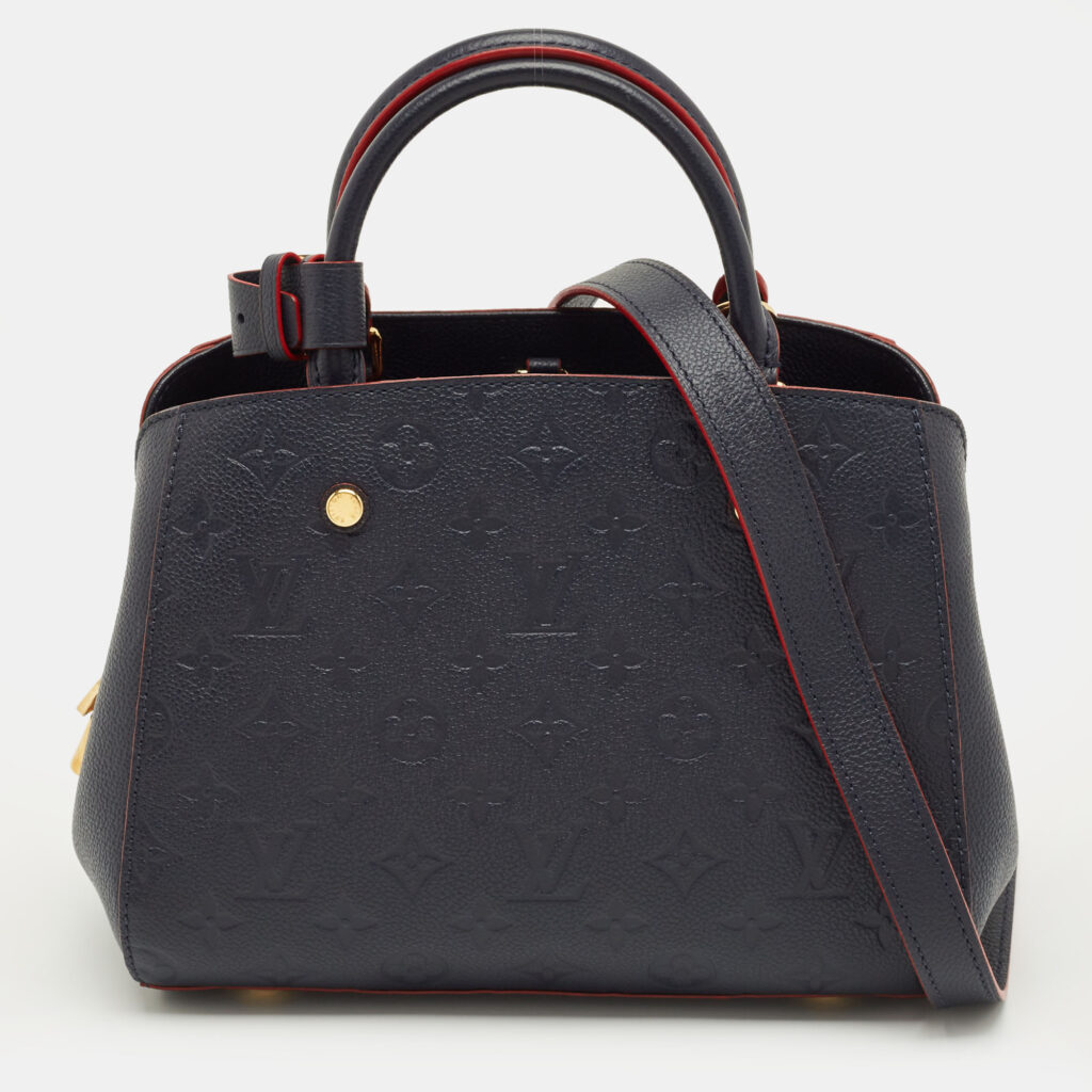 luxury-women-louis-vuitton-used-handbags-p1217007-015.jpg Louis Vuitton Marine Rogue Monogram Empreinte Leather Montaigne BB Bag