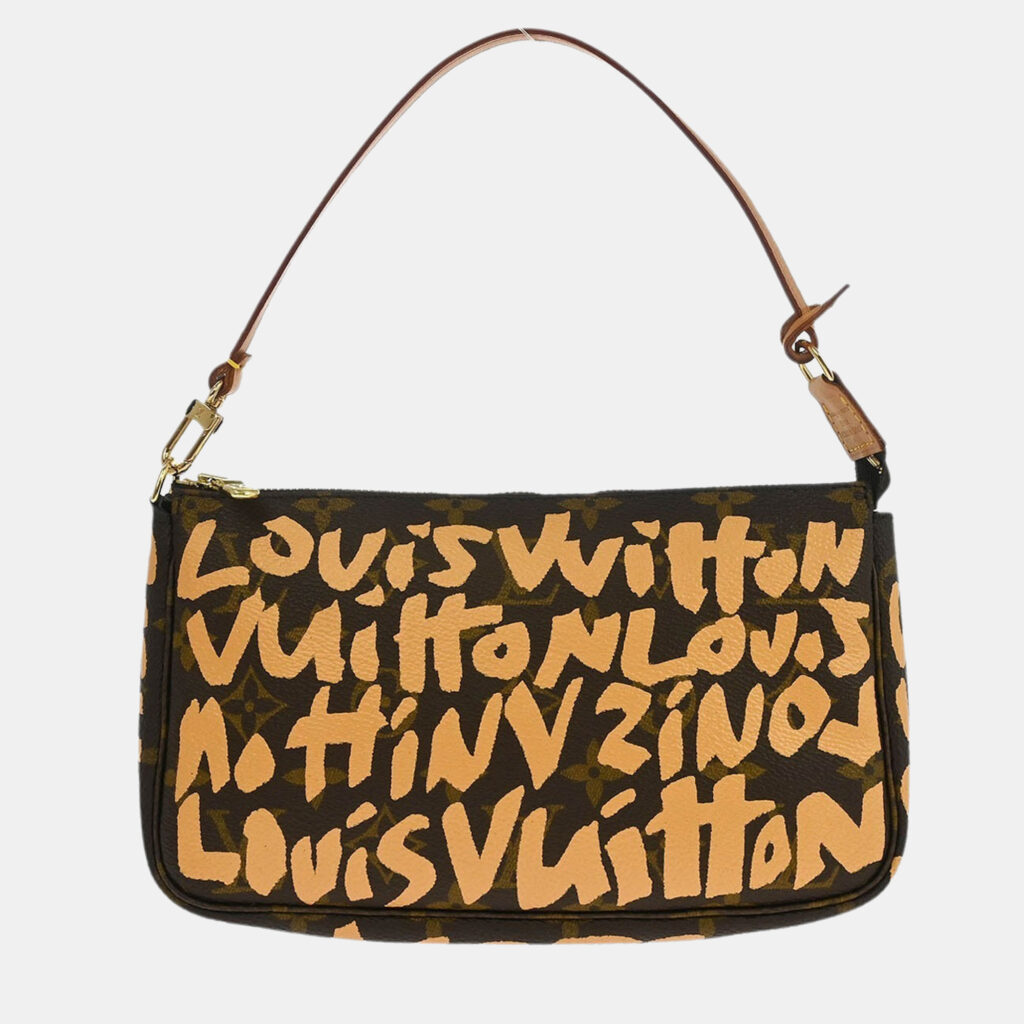 Louis Vuitton Beige Graffiti Pochette Accessoires Handbag Louis Vuitton Beige Graffiti Pochette Accessoires Handbag