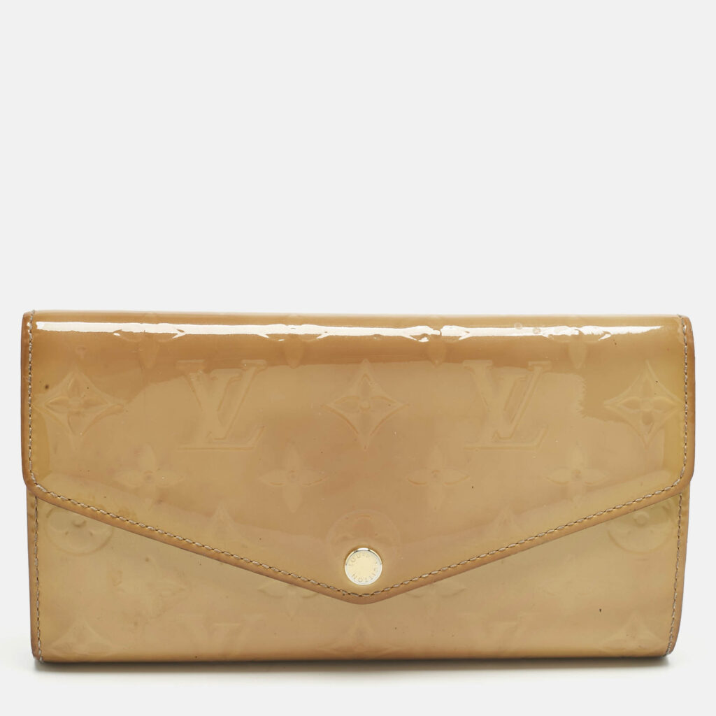Louis Vuitton Blanc Corail Monogram Vernis Sarah Wallet Louis Vuitton Blanc Corail Monogram Vernis Sarah Wallet
