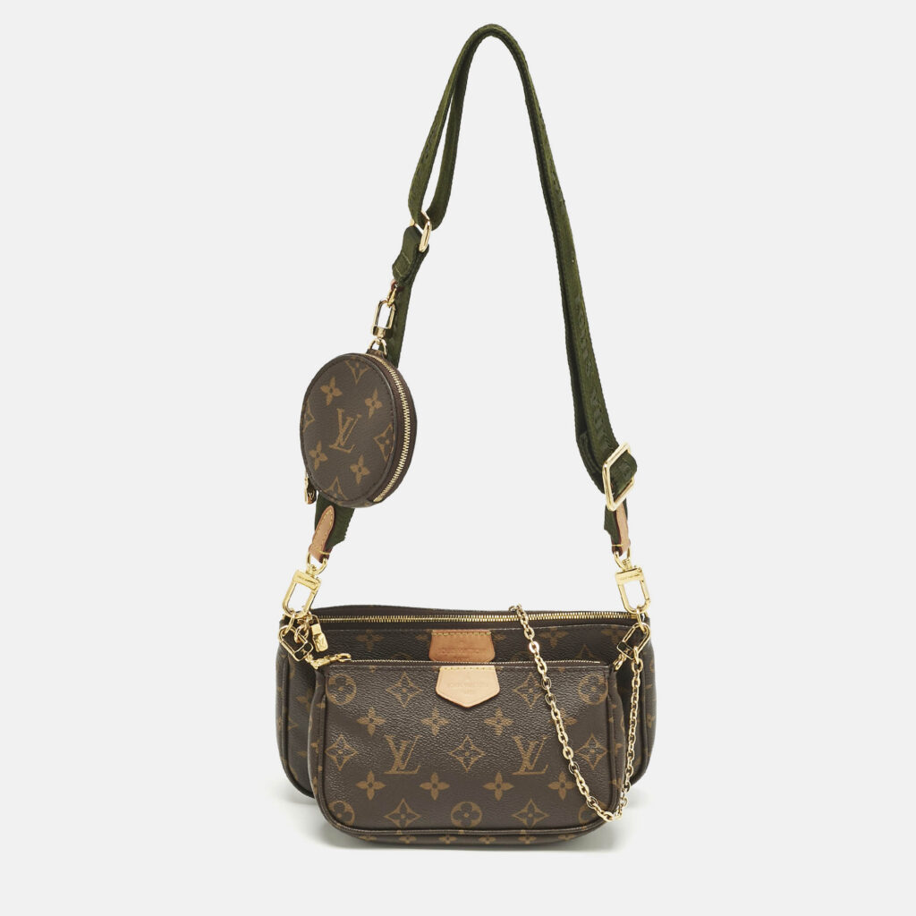 Louis Vuitton Khaki Monogram Canvas Multi Pochette Accessories Bag Louis Vuitton Khaki Monogram Canvas Multi Pochette Accessories Bag
