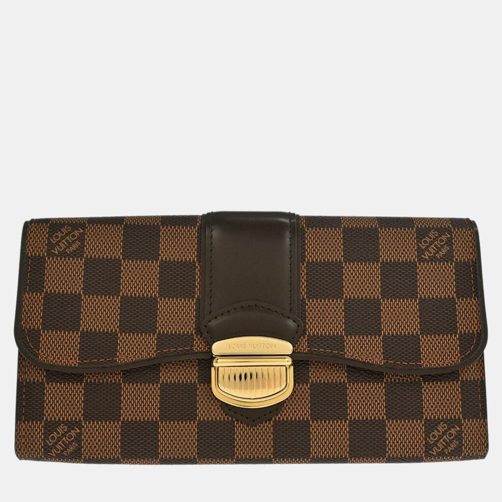 Louis Vuitton Damier Portefeuille Sistina Wallet Louis Vuitton Damier Portefeuille Sistina Wallet