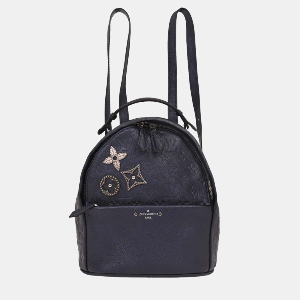 Louis Vuitton Blue Monogram Empreinte Sorbonne Backpack Louis Vuitton Blue Monogram Empreinte Sorbonne Backpack