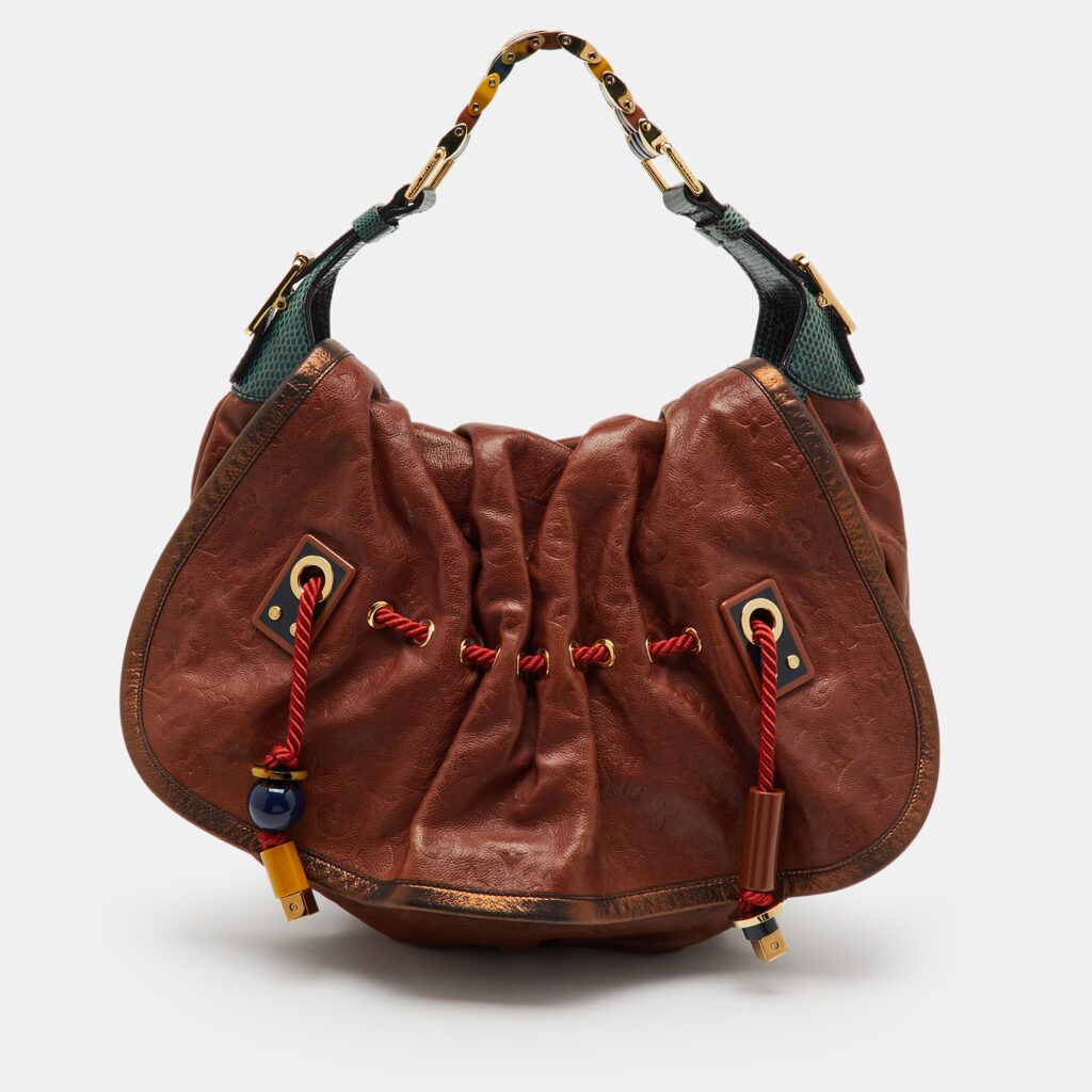 luxury-women-louis-vuitton-used-handbags-p1218003-001-1.jpg Louis Vuitton Masala Monogram Limited Edition Epices Kalahari GM Bag