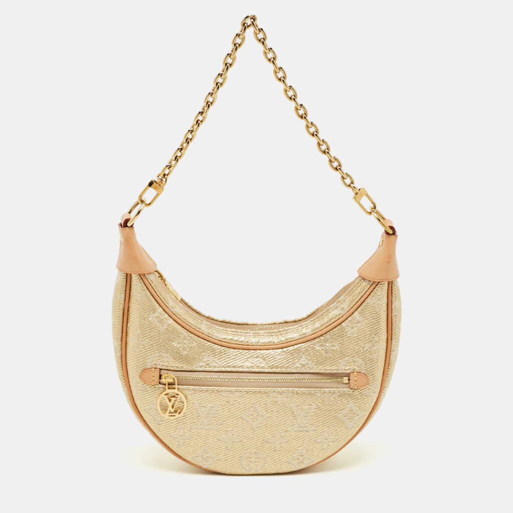 Louis Vuitton Gold Monogram Canvas Loop Bag Louis Vuitton Gold Monogram Canvas Loop Bag