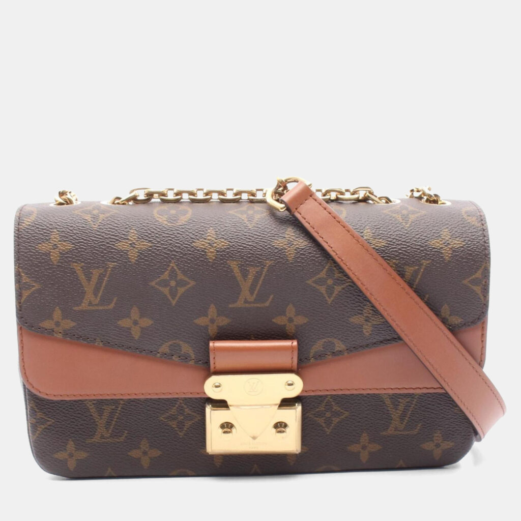 Louis Vuitton Marceau Brown Monogram Coated Canvas Leather Shoulder Bag Louis Vuitton Marceau Brown Monogram Coated Canvas Leather Shoulder Bag