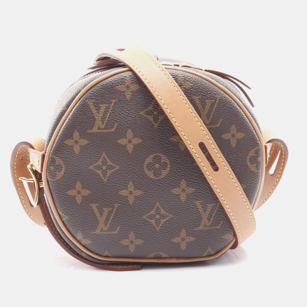 Louis Vuitton Boite Chapeau Souple Pm Shoulder Bag In Coated Canvas And Leather With Monogram Design Brown Louis Vuitton Boite Chapeau Souple Pm Shoulder Bag In Coated Canvas And Leather With Monogram Design Brown