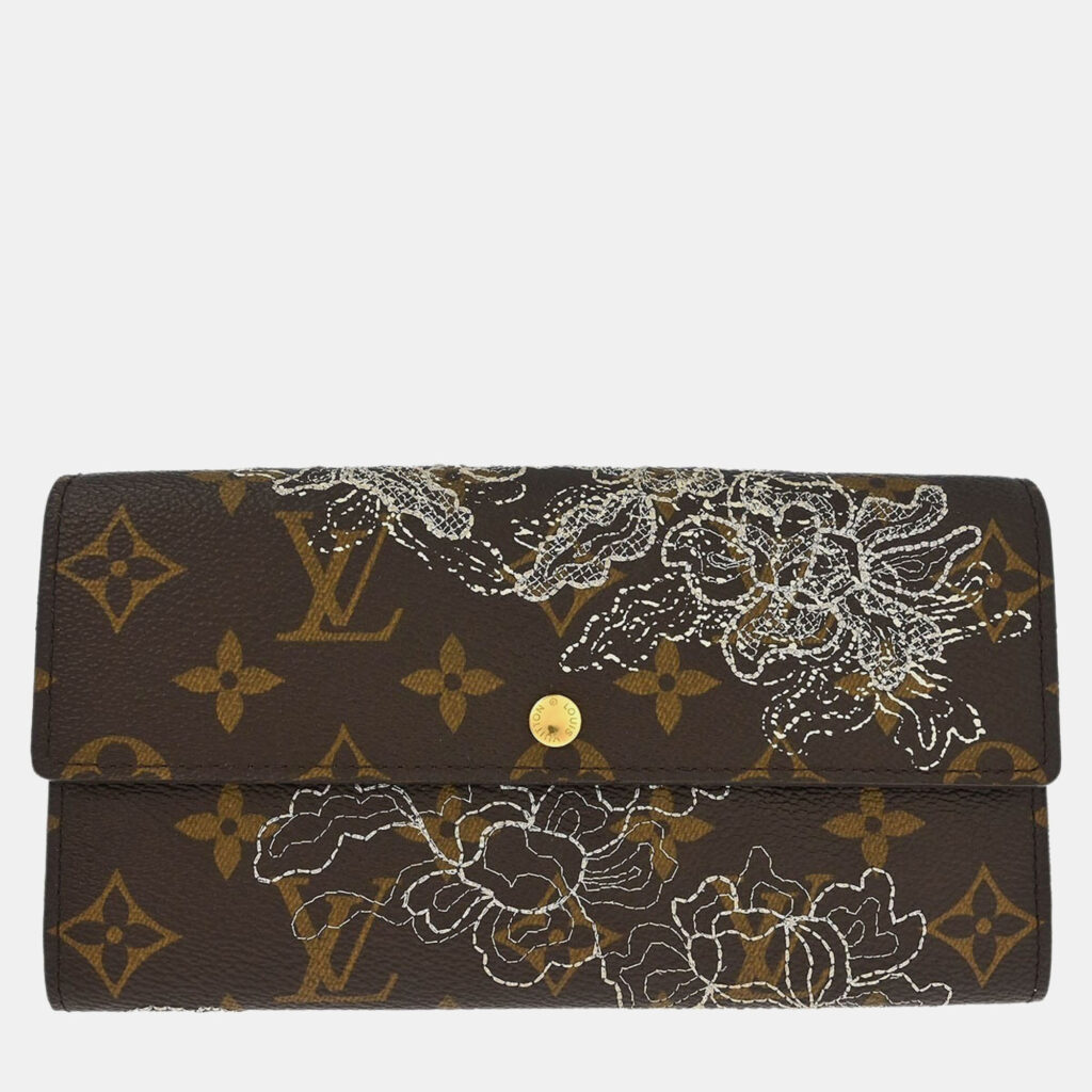 Louis Vuitton Monogram Dentelle Portefeuille Sarah Wallet Louis Vuitton Monogram Dentelle Portefeuille Sarah Wallet