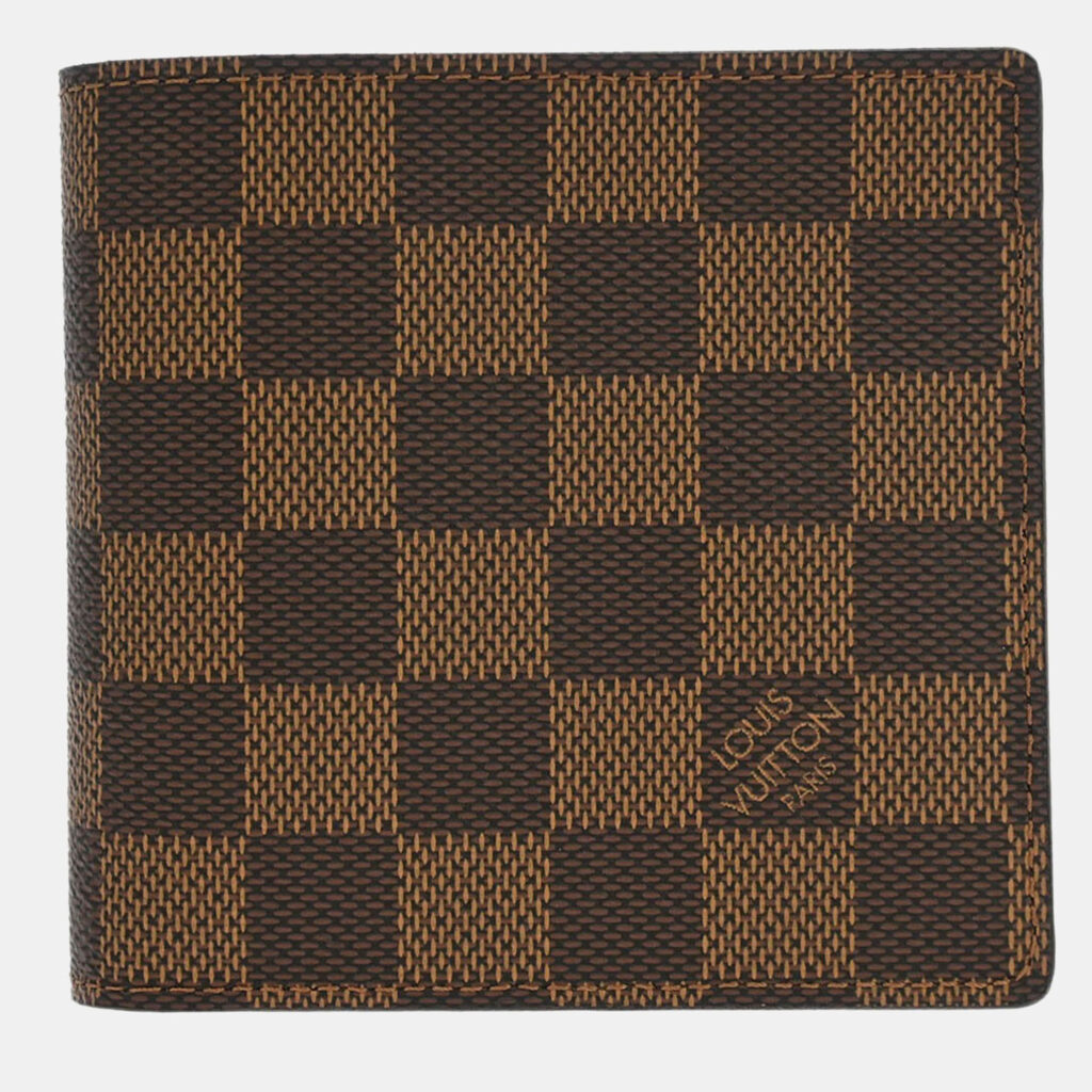 Louis Vuitton Brown Damier Portefeuille Marco Wallet Purse Louis Vuitton Brown Damier Portefeuille Marco Wallet Purse