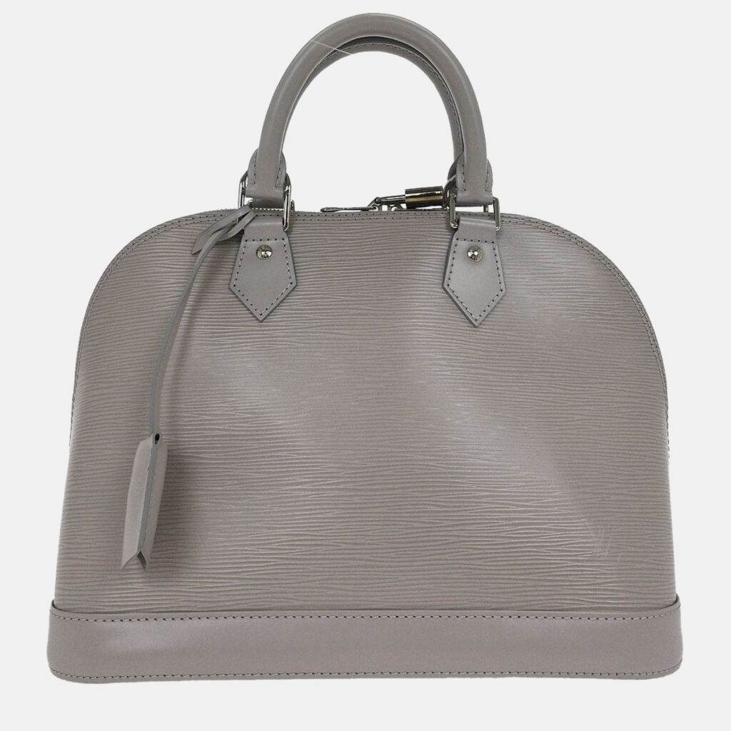 luxury-women-louis-vuitton-used-handbags-p1218619-007-1.jpeg Louis Vuitton Gray Epi Alma PM Handbag