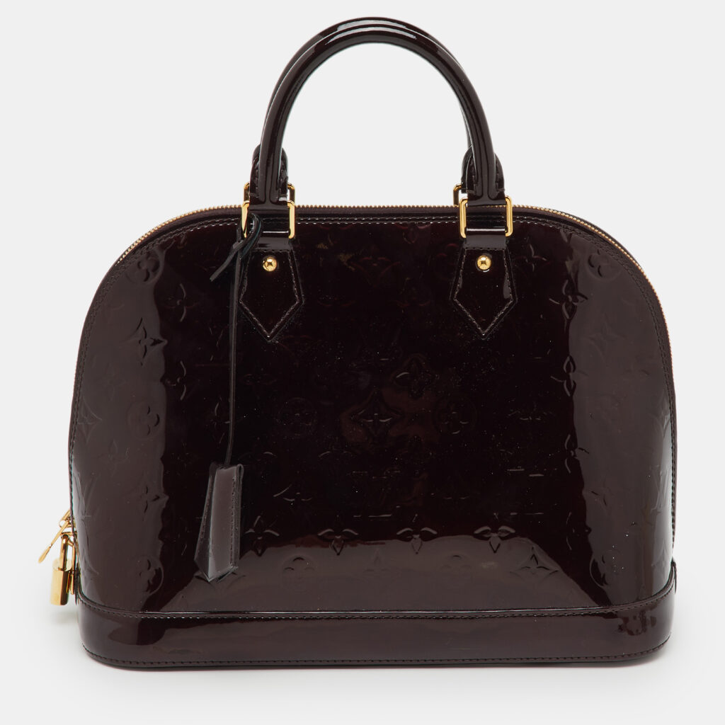 Louis Vuitton Amarante Monogram Vernis Alma PM Bag Louis Vuitton Amarante Monogram Vernis Alma PM Bag