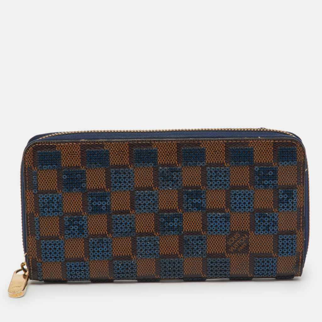 luxury-women-louis-vuitton-used-handbags-p1218775-001-1.jpg Louis Vuitton Damier Ebene Canvas Paillettes Zippy Wallet