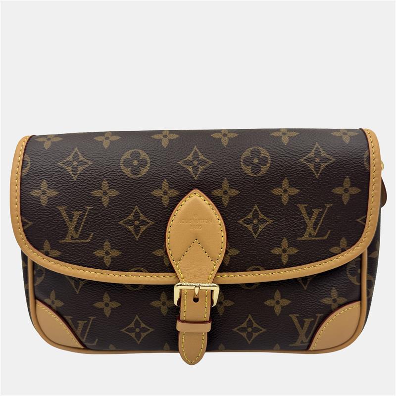 Louis Vuitton Diane PM Brown Monogram Canvas Shoulder Bag Louis Vuitton Diane PM Brown Monogram Canvas Shoulder Bag