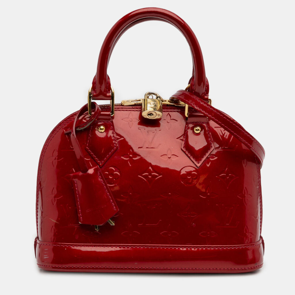 luxury-women-louis-vuitton-used-handbags-p1219614-012.jpg Louis Vuitton Red Monogram Vernis Alma BB