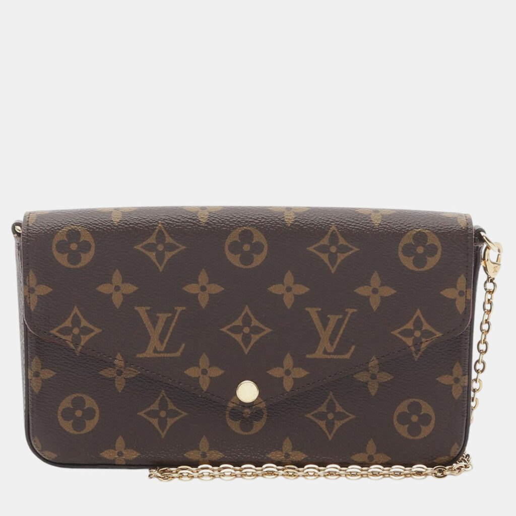 Louis Vuitton Brown Monogram Pochette Felicie Louis Vuitton Brown Monogram Pochette Felicie