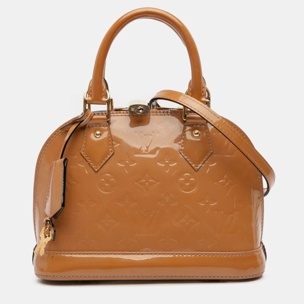 Louis Vuitton Brown Monogram Vernis Alma BB Louis Vuitton Brown Monogram Vernis Alma BB
