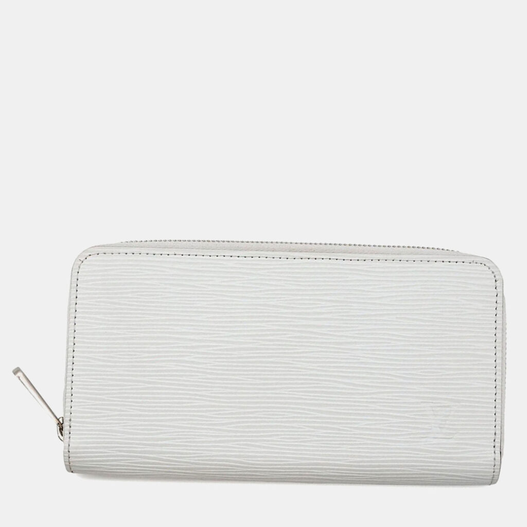 Louis Vuitton Zippy Wallet White Epi Leather