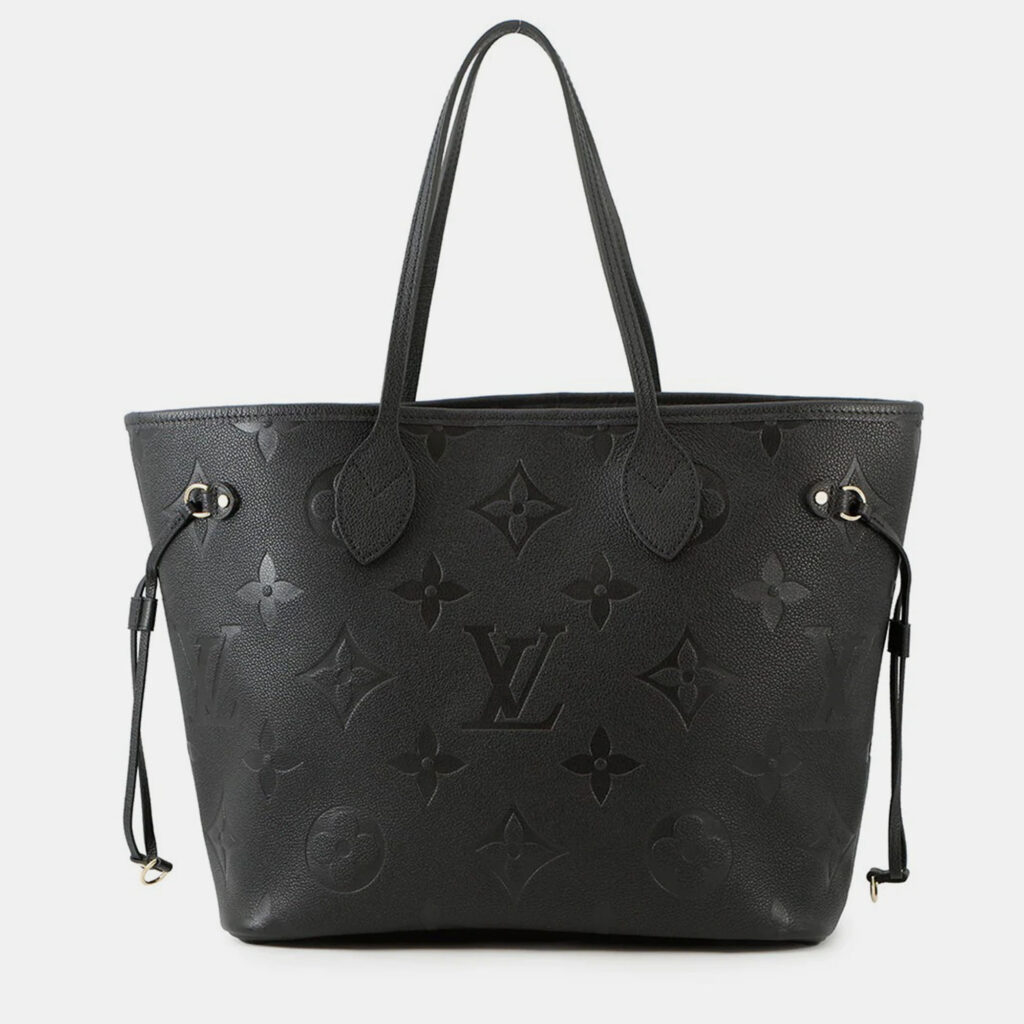 Louis Vuitton Neverfull Noir Monogram Empreinte Leather Size Mm Louis Vuitton Neverfull Noir Monogram Empreinte Leather Size Mm