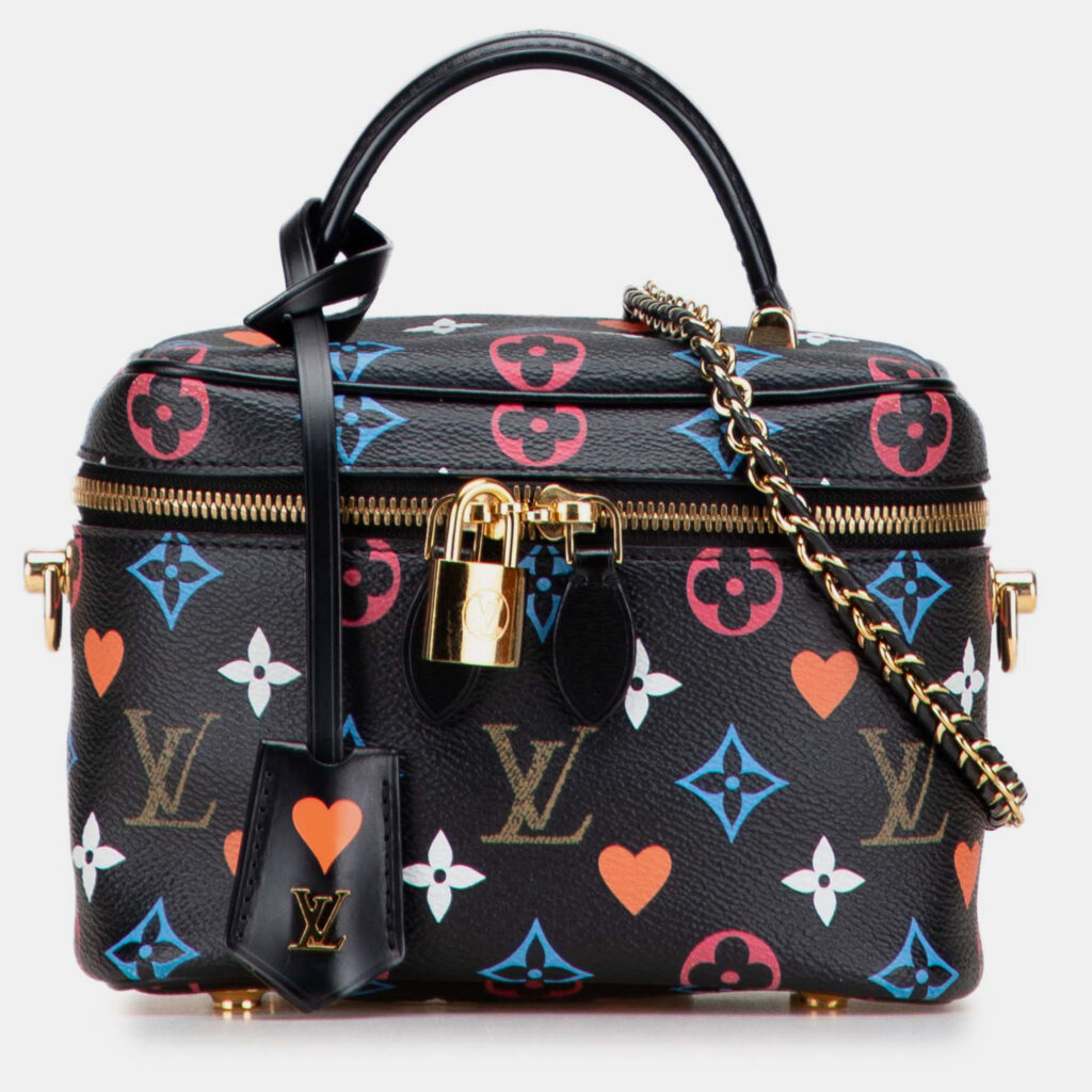 Louis Vuitton Black Monogram Game On Vanity Case PM Louis Vuitton Black Monogram Game On Vanity Case PM