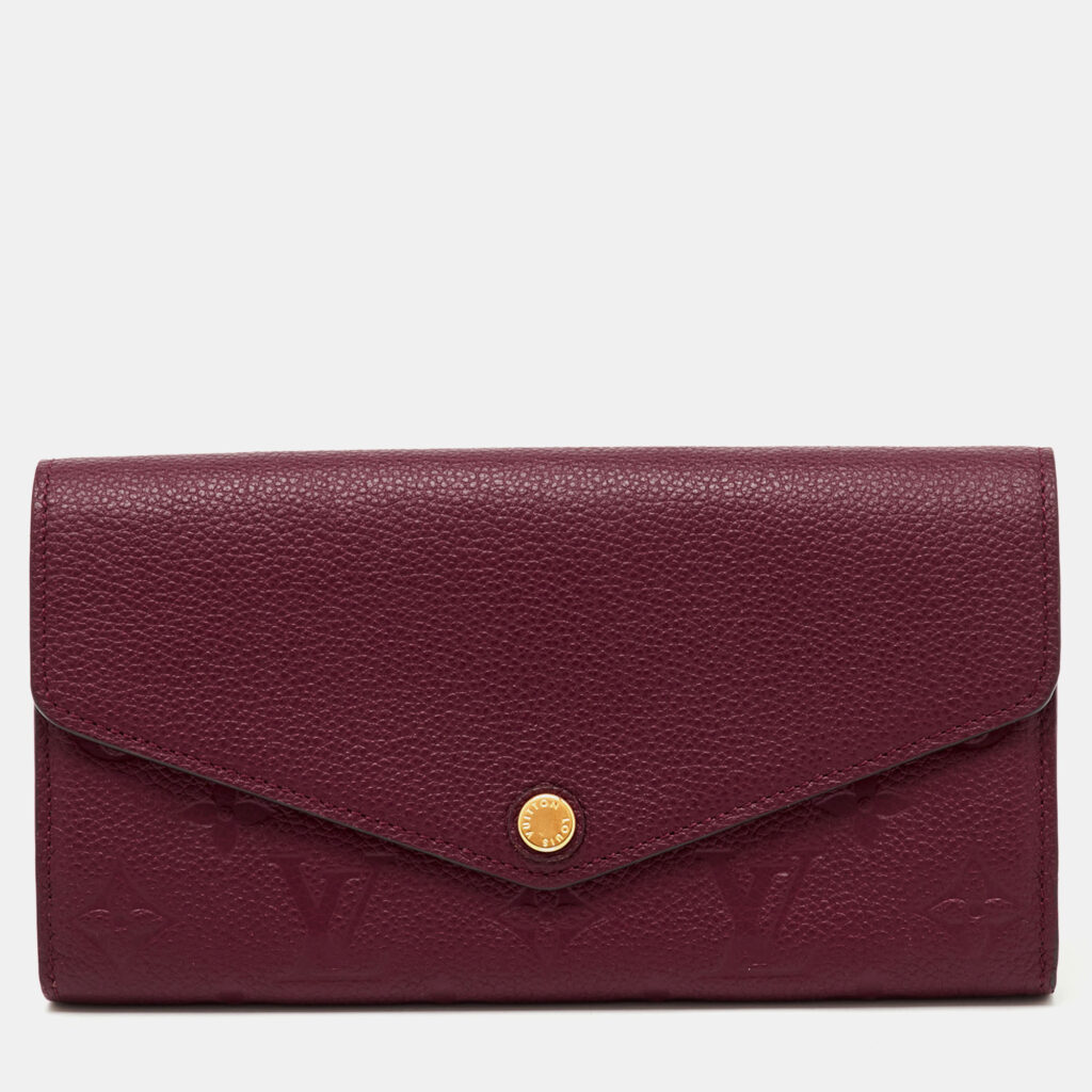 Louis Vuitton Aurore Monogram Empreinte Leather Sarah Wallet