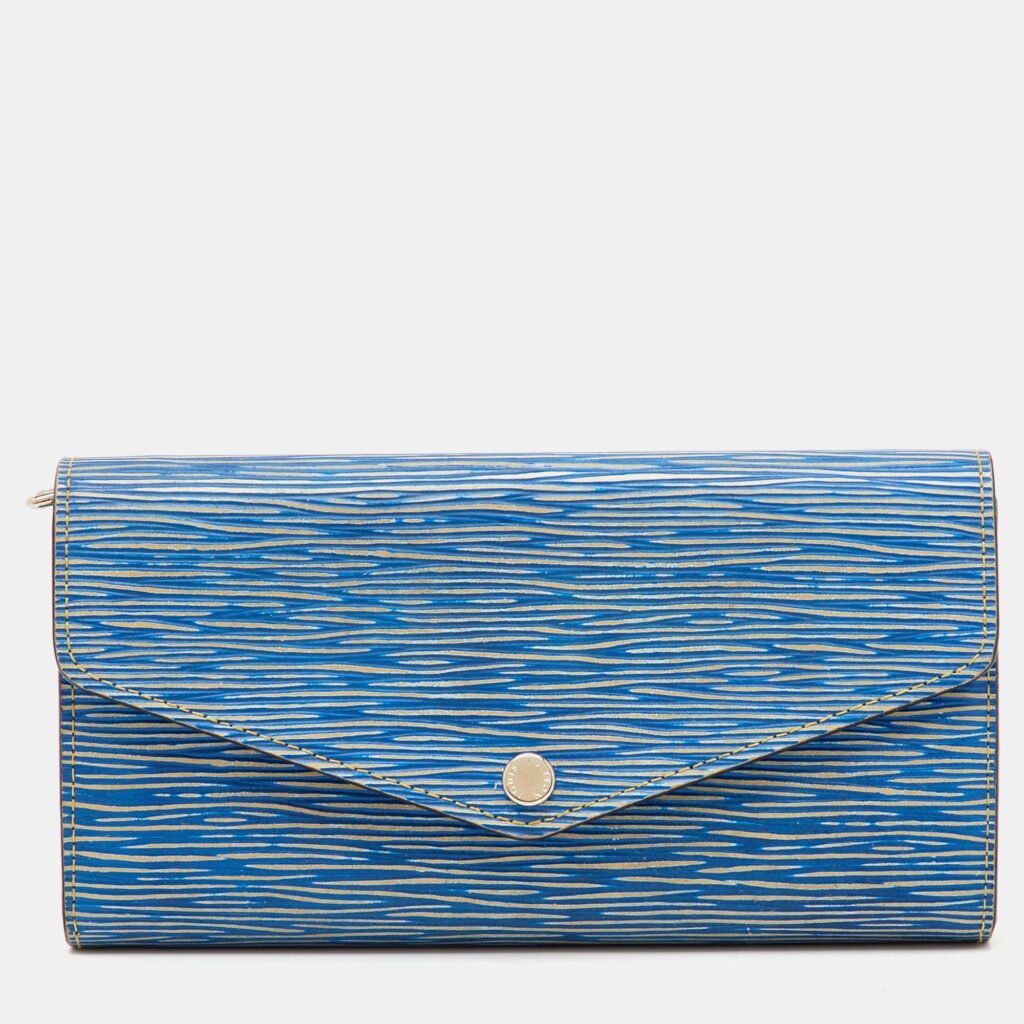 Louis Vuitton Light Denim Epi Leather Sarah Wallet Louis Vuitton Light Denim Epi Leather Sarah Wallet
