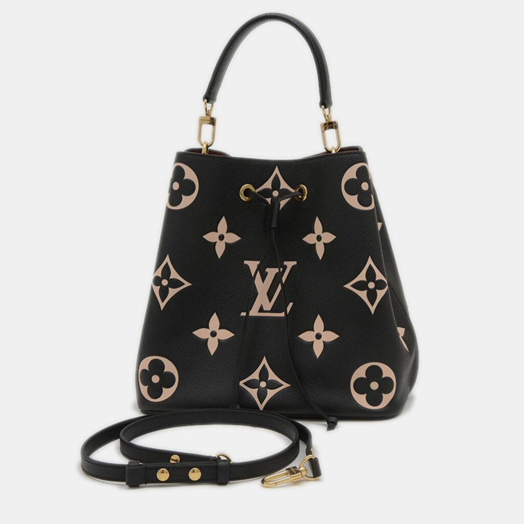 Louis Vuitton Neonoe MM Black Monogram Empreinte Shoulder Bag Louis Vuitton Neonoe MM Black Monogram Empreinte Shoulder Bag