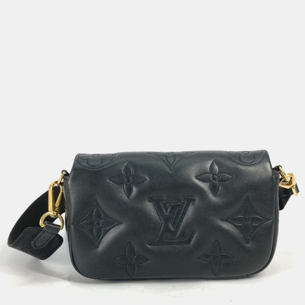 Louis Vuitton Bubblegram Black Leather Wallet on Strap Louis Vuitton Bubblegram Black Leather Wallet on Strap