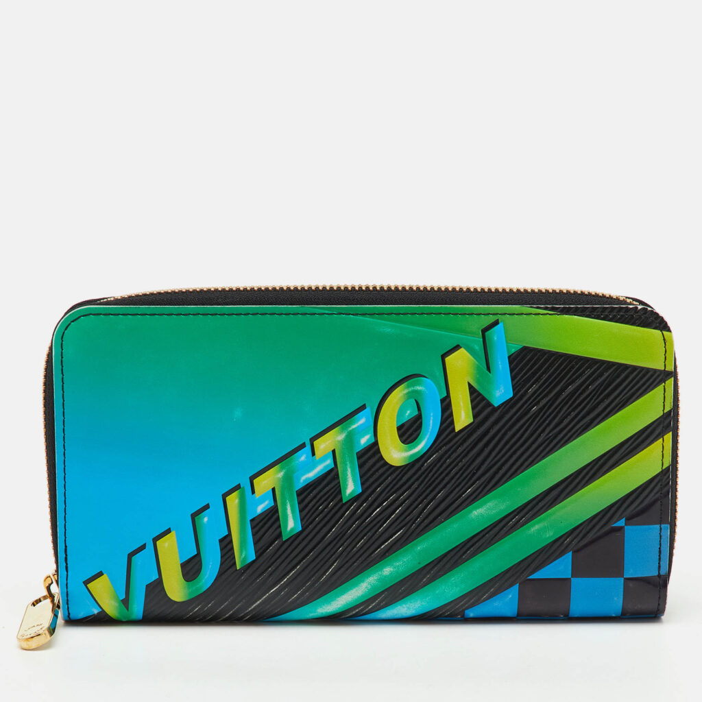 Louis Vuitton Multicolor Epi Leather Race Print Limited Edition Zippy Wallet