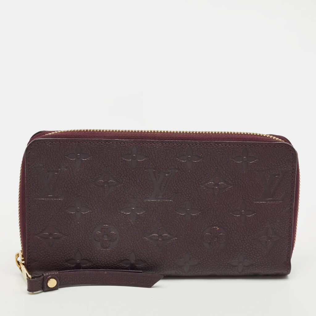 Louis Vuitton Aube Monogram Empreinte Leather Zippy Wallet