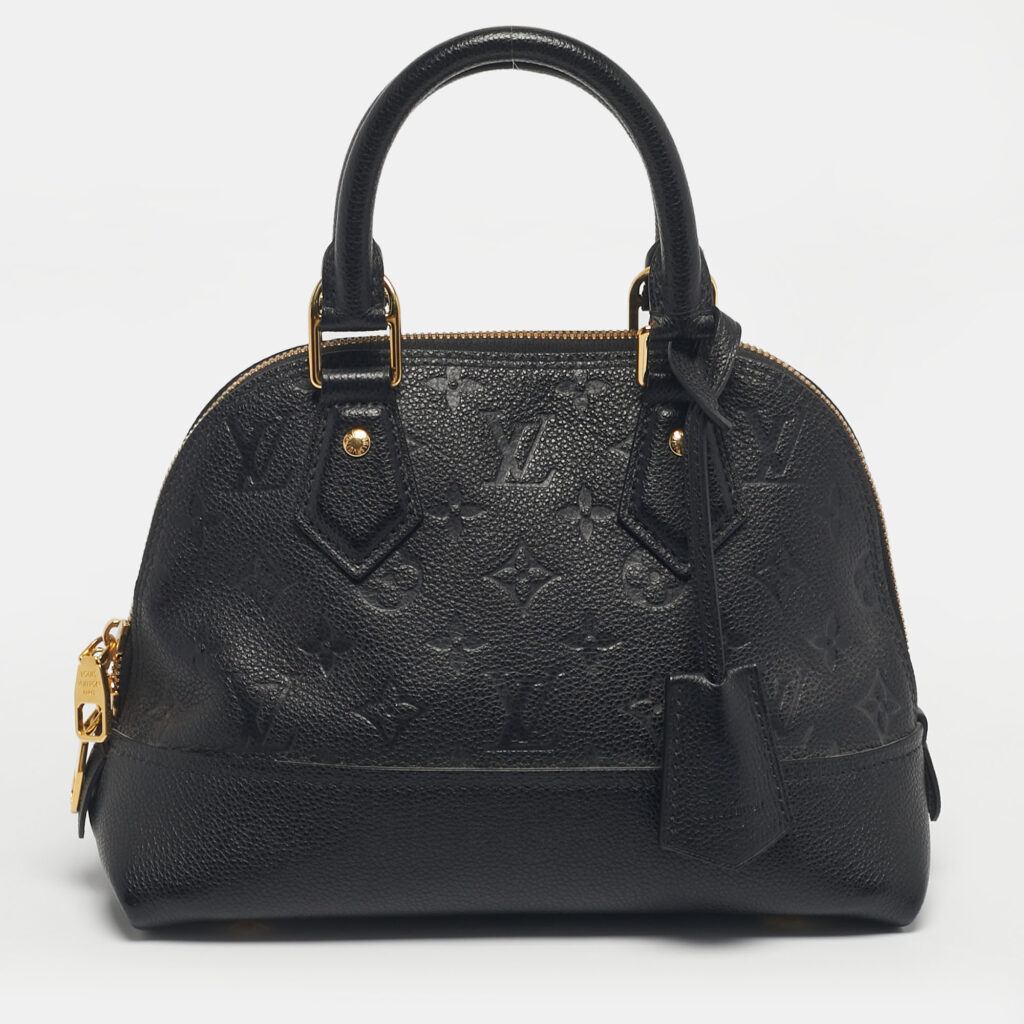 luxury-women-louis-vuitton-used-handbags-p1222398-009-1.jpg Louis Vuitton Black Monogram Empreinte Leather Neo Alma BB Bag