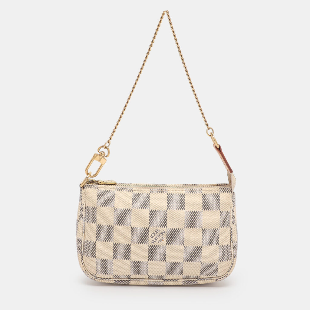 Louis Vuitton Damier Azur Canvas Mini Pochette Accessoires Louis Vuitton Damier Azur Canvas Mini Pochette Accessoires