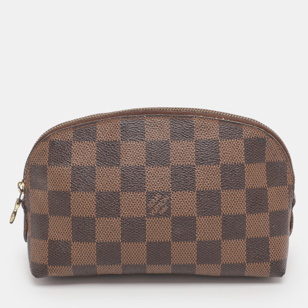 Louis Vuitton Damier Ebene Canvas Cosmetic Pouch Louis Vuitton Damier Ebene Canvas Cosmetic Pouch