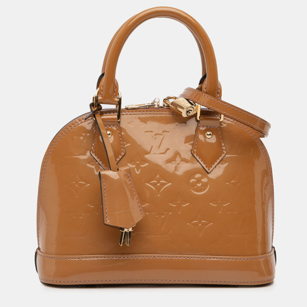 Louis Vuitton Brown Monogram Vernis Alma BB Louis Vuitton Brown Monogram Vernis Alma BB