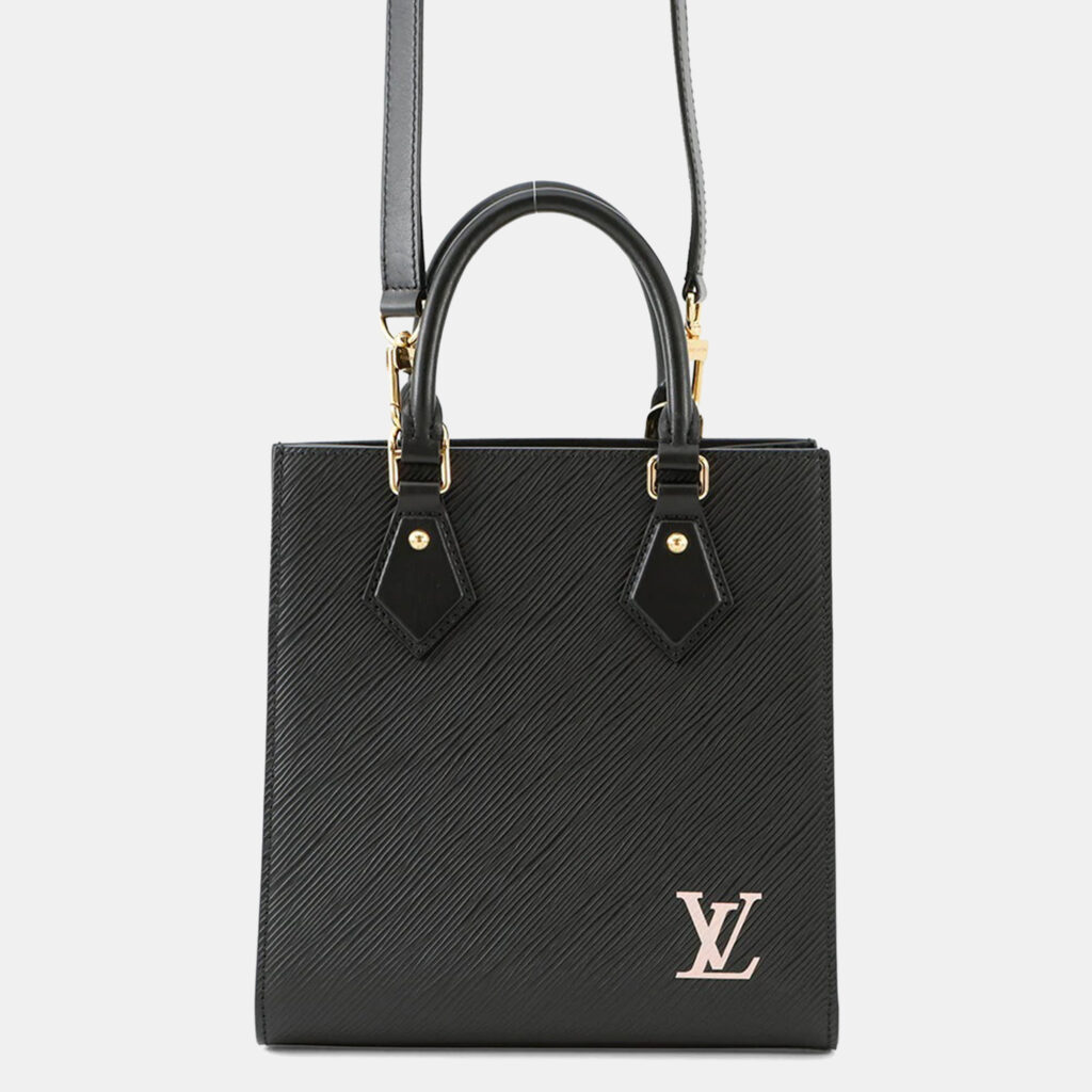 Louis Vuitton Sac Plat Noir Epi Leather Size BB