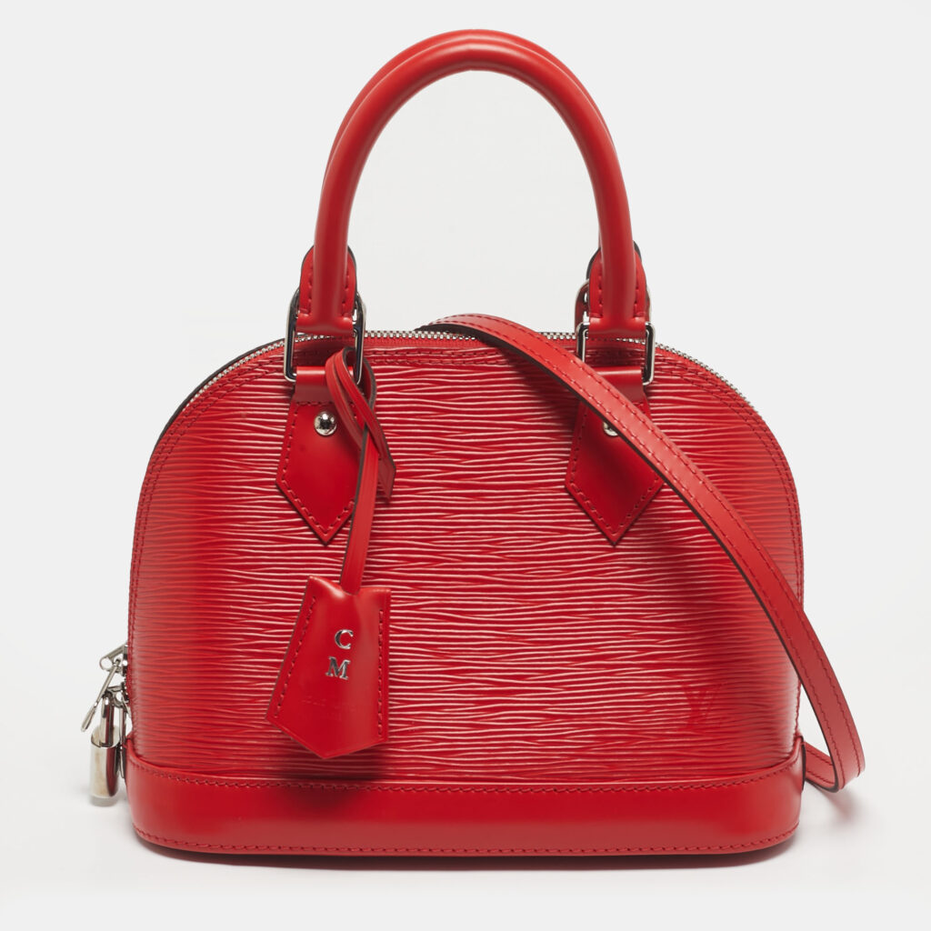 Louis Vuitton Coquelicot Epi Leather Alma BB Bag