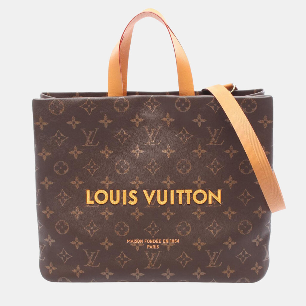 Louis Vuitton Brown Autres Cuir Monogram Shopper Tote MM