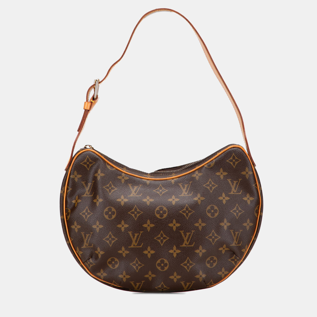 luxury-women-louis-vuitton-used-handbags-p1224544-018.jpg Louis Vuitton Brown Monogram Croissant MM
