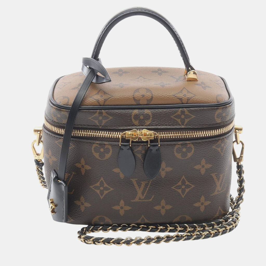 luxury-women-louis-vuitton-used-handbags-p1224774-005.jpg Louis Vuitton Brown Monogram Reverse Vanity PM