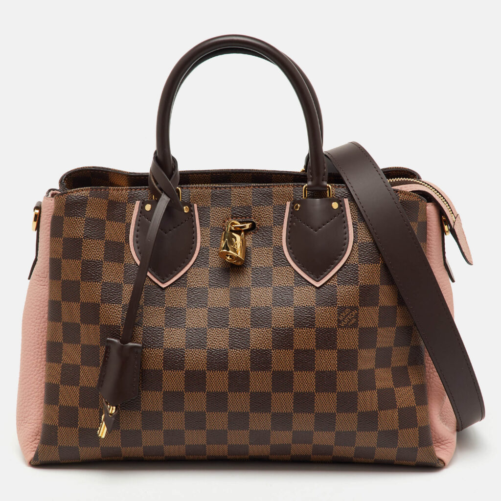 Louis Vuitton Damier Ebene Canvas and Leather Normandy Bag Louis Vuitton Damier Ebene Canvas and Leather Normandy Bag