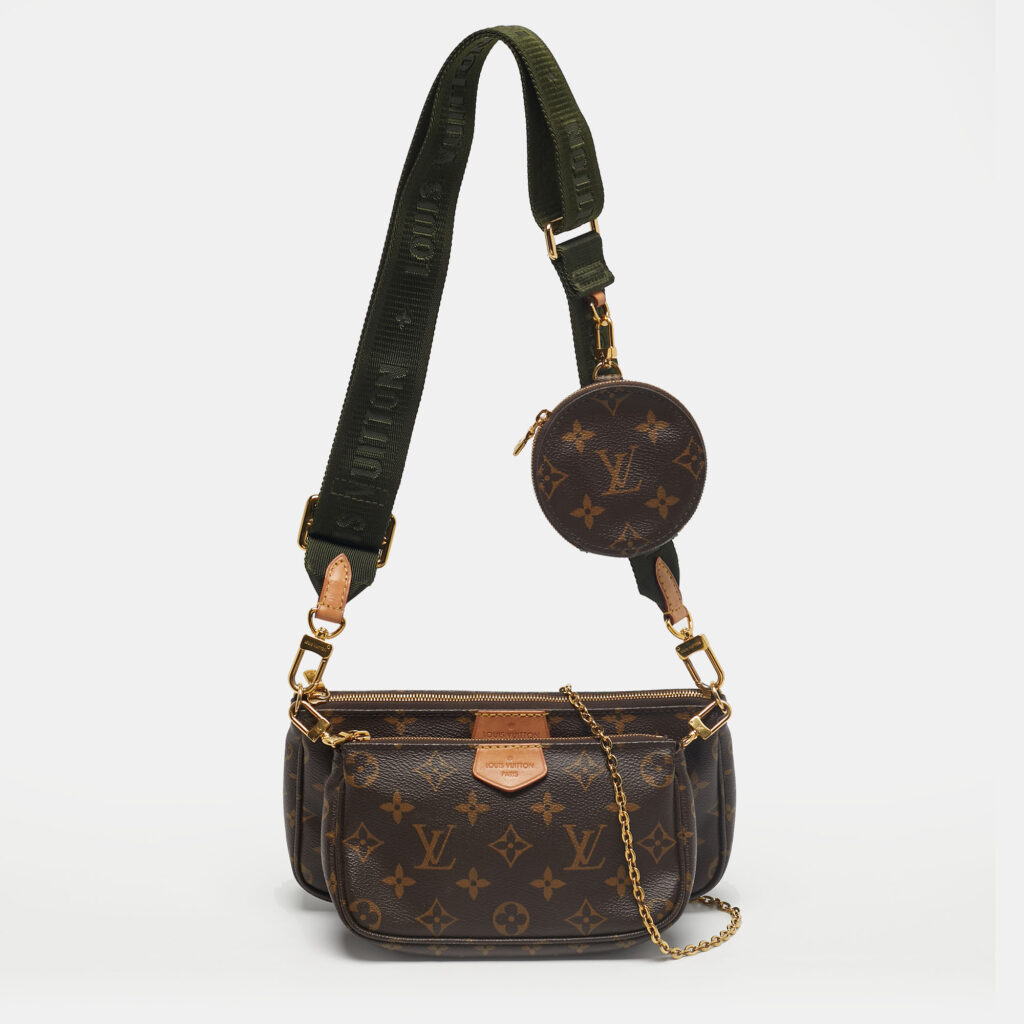 Louis Vuitton Kaki Monogram Canvas Multi Pochette Accessoires Bag Louis Vuitton Kaki Monogram Canvas Multi Pochette Accessoires Bag