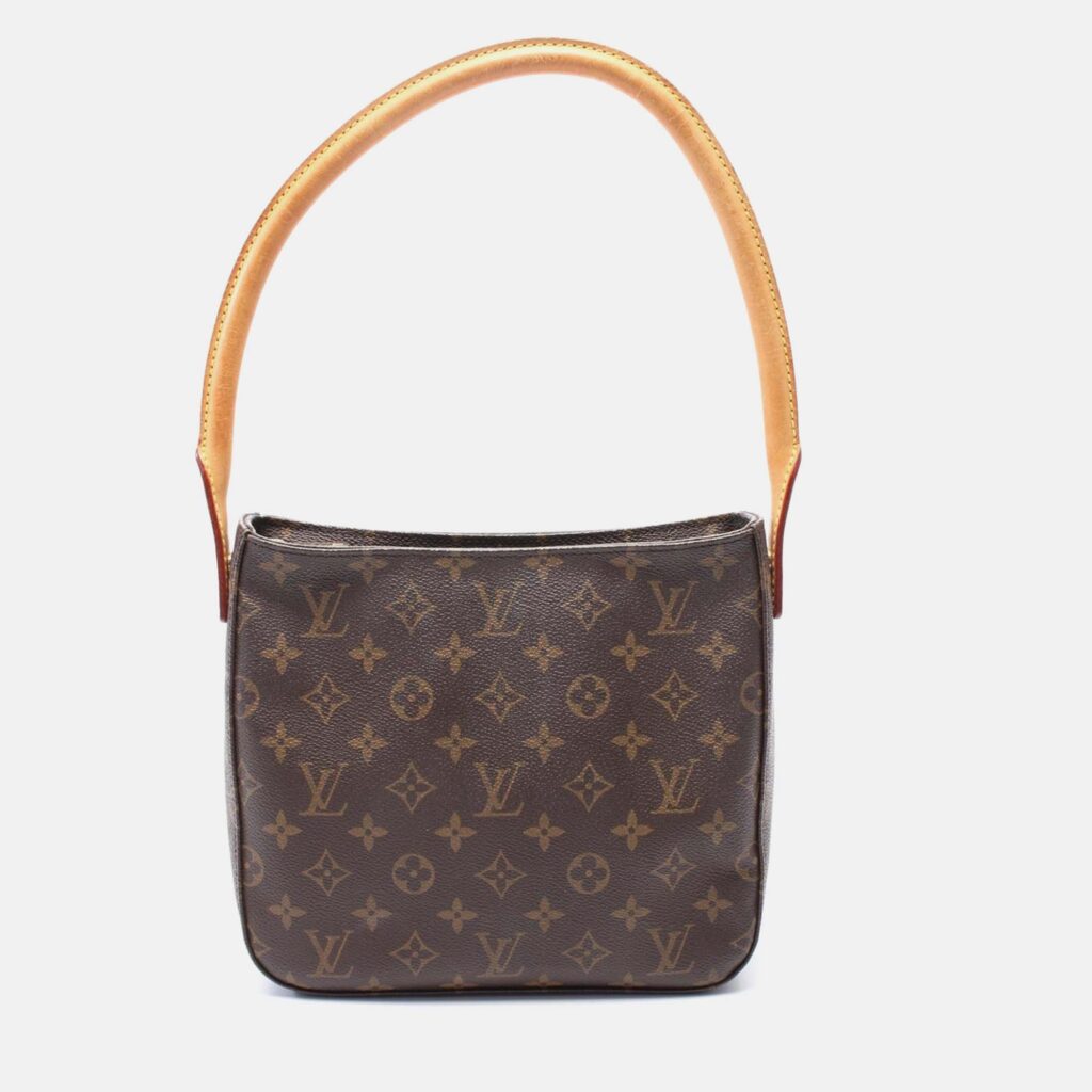 Louis Vuitton Looping MM Brown Monogram Canvas Shoulder Bag Louis Vuitton Looping MM Brown Monogram Canvas Shoulder Bag