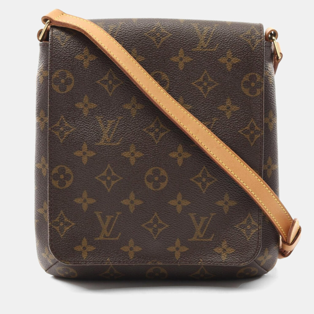 Louis Vuitton Musette Salsa Brown Monogram Canvas Shoulder Bag Louis Vuitton Musette Salsa Brown Monogram Canvas Shoulder Bag