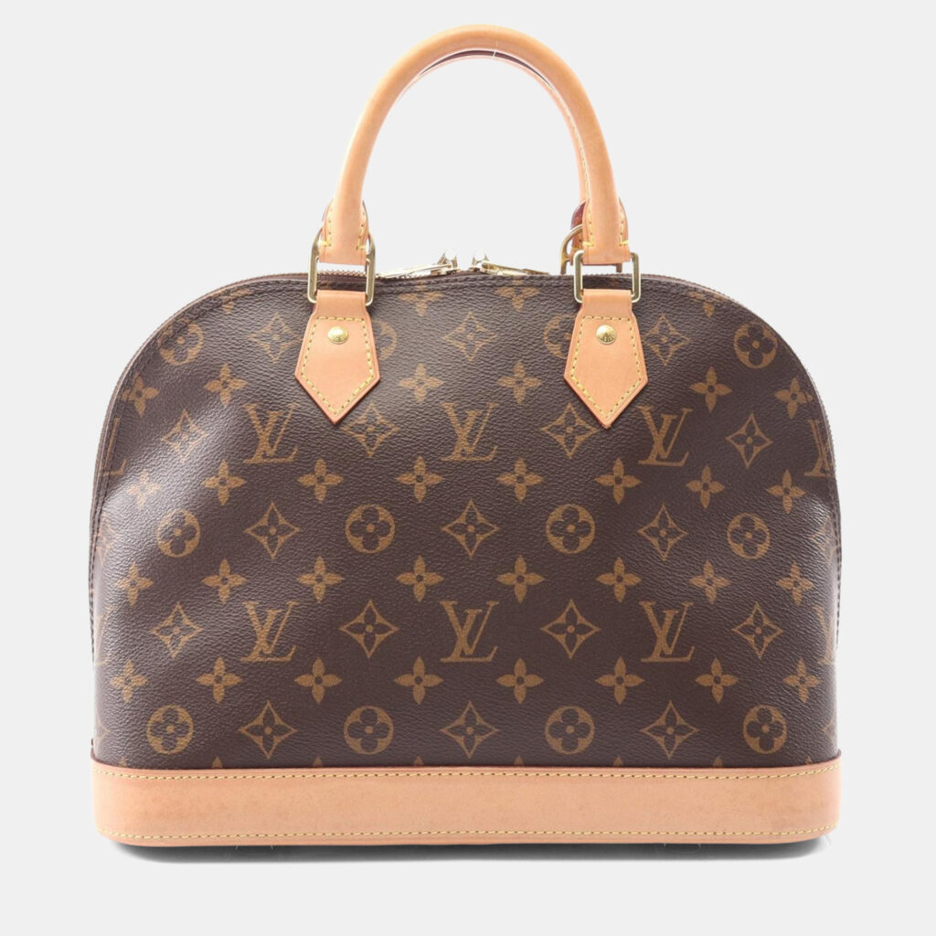 Louis Vuitton Alma BB Brown Monogram Canvas Top Handle Bag Louis Vuitton Alma BB Brown Monogram Canvas Top Handle Bag