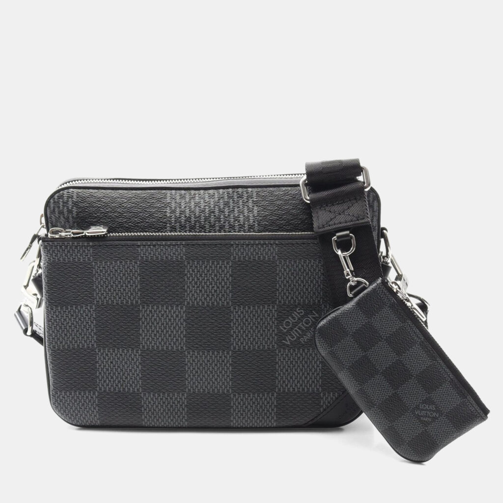 Louis Vuitton Trio Messenger Black Damier Graphite Canvas Shoulder Bag