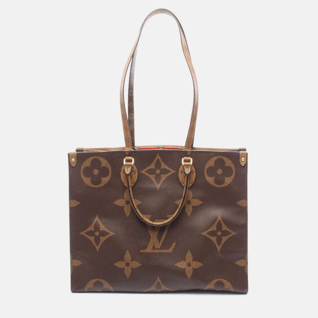 Louis Vuitton OnTheGo GM Brown Monogram Giant Canvas Tote Bag Louis Vuitton OnTheGo GM Brown Monogram Giant Canvas Tote Bag