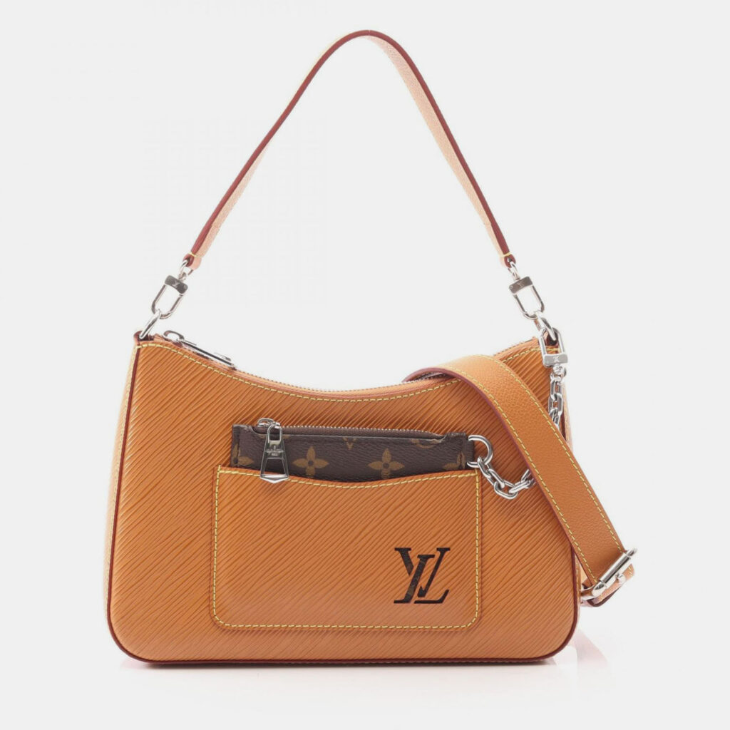 Louis Vuitton Sac Plat XS Brown Taurillon Leather Mini Bag Louis Vuitton Sac Plat XS Brown Taurillon Leather Mini Bag