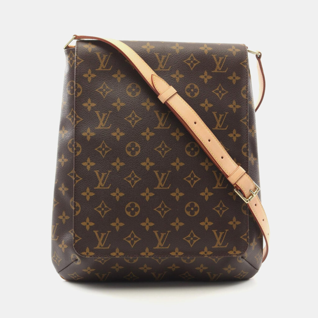 Louis Vuitton Musette Brown Monogram Canvas Shoulder Bag Louis Vuitton Musette Brown Monogram Canvas Shoulder Bag